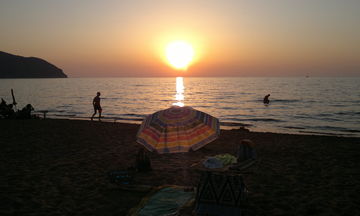 Baratti beach sunset